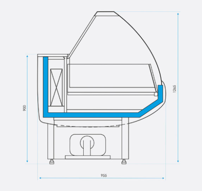 Витрина холодильная CRYSPI OCTAVA M 1500